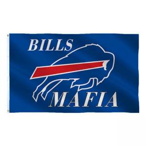 China Salebuffalo Bills Custom Polyester Flag NFL Football Team Flag Factory Directly Sale supplier