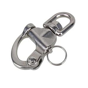 China Stainless Steel 304/316 Rigging Hardware Snap Hook Rotate Spring Shackle Swivel Shackle supplier