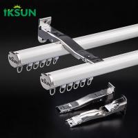 China Aluminium Alloy 6063 Ceiling Mounted Curtain Track Silent Gliss Curtain Track on sale