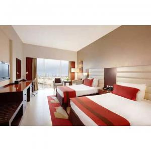 China Plywood MDF High End Hotel Furniture Veneer Finishing 4 Piece Bedroom Set supplier