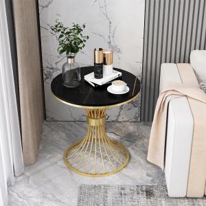 Contemporary Marble Sofa Side Table No Storage OEM ODM
