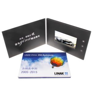 China Libro de video LCD coleccionable de arte con capacidad de batería de 600 mAh-6000 mAh y Flash personalizado de 128 MB-16 GB wholesale