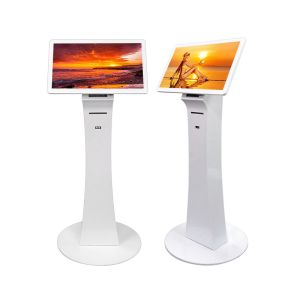 China 21,5 assoalho que está totem todo do multi toque de WIFI o mini em um quiosque do LCD do PC com impressora supplier