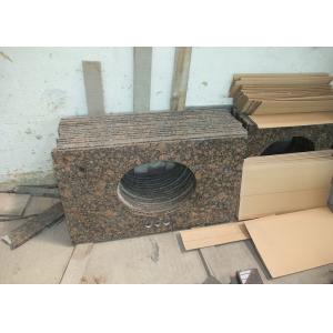 Baltic Brown Granite Bathroom Vanity Countertops 2cm Thickness Custom Cut