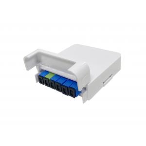 China ISO Fiber Optic Termination Box Splitter Module Cassette Box 1*5 Mini PLC Splitter Box supplier