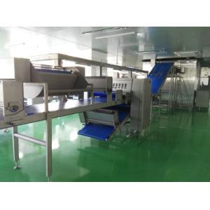 China Auto Freezing Croissant Production Line with 8 Nozzles Depositor For Filled Croissant supplier