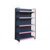 Iron Powder Coated Supermarket Display Racks , Commercial Store Shelving 3-5