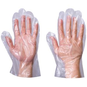 Plastic Polythene HDPE PE Clear Disposable Gloves For Hospital And Household