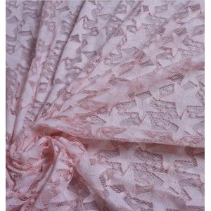 China 2017 Hot Sale Pink Hollow-out the Five-Star Flower Fall-Plate Stitch  Lace  Fabrics supplier