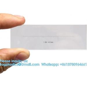 Lab Microscope Slides DIV 0.1 Mm Calibration Slide Length 50 Mm Horizontal Scale Ruler-Linear Scale Stage Micrometer