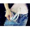 PVC women hologram bag hand clutches see through clear small chain ladies