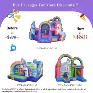 China Castle Inflatable Package with Slide CE/EN71/EN14960 Certified Good wholesale