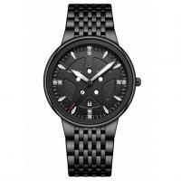 China Waterproof Stainless Steel Chronograph Watch Thin Calendar Automatic Mechanical Watch on sale