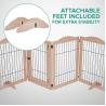 China Puerta para perros de madera sostenible con puerta de paseo de alta cantidad y diseño plegable wholesale