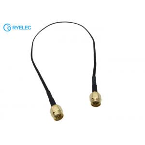 China Straight SMA Male To SMA Male RG174A/U Flat Panel Indoor Digital TV Antenna Cable supplier
