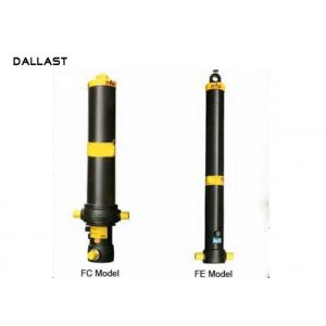 China Long Stroke Single Acting Hydraulic Cylinder 3 4 5 Stage Lifting 13 - 90 Ton Dump Truck Tipper wholesale