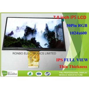 China 7.0 Inch Tablet LCD Screen 50pin RGB Resolution 1024 * 600 IPS LCD Display wholesale