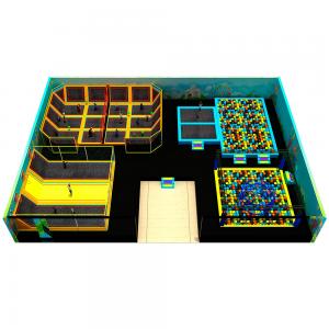 China OEM soft play area for toddlers Galvanized Metal With Trampoline Park supplier