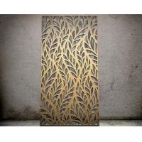 China PVDF Finished 2mm Thickness Aluminum Laser Cut Screens Wall Art Mesh Grille on sale