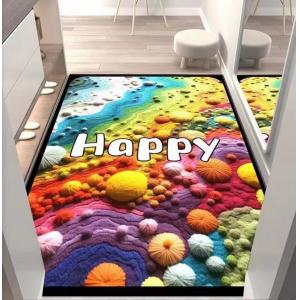 3D Creative Happy Time Pattern Carpets For Entrance Door, Sofa And Bedroom