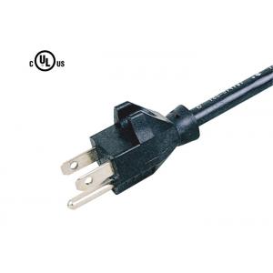 Three Pin Nema 5 15 Power Cord , 18awg Power Cord Power Line With Clip