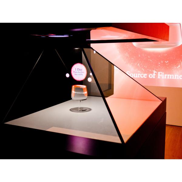China Pleine HD unité de visualisation de pyramide d'hologramme de l'éclat, étalage 3D olographe pour l'exposition supplier