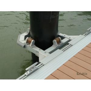 Aluminium Dock Pile Guide Marine Grade Aluminum Pile Guide Rubber Roller Pile Cap Floating Dock Pile Guide