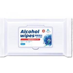Non Woven 75% Anti Bacterial Alcohol Wet Wipes / Wet Sanitizing Wipes