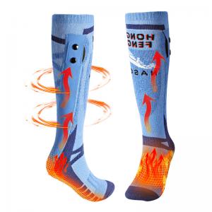 China Large Capacity Battery Electric Heated Socks 22 Hours Heating Time Hiking Warm Socks supplier