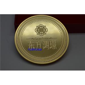 2019 new gold color commemorative coin, high-grade mirror coin with acrylic box and gift box, event commemorative gift