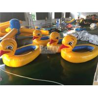 China Big Yellow Duck Animal Floats Inflatable Water Toys For Pool with Logo Printing on sale