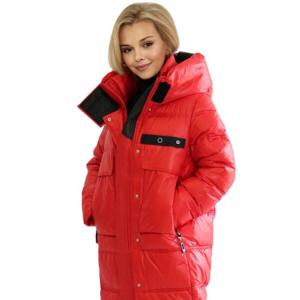 FODARLLOY Winter New Lady's Coat Pure Color Simple Lady's Winter Jacket Long Warm Women Down Cotton-padded Outwear