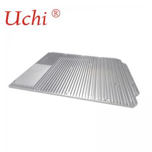 China Aluminum Extrusion Plate Heat Sink With 2 Pipes Friction Welding supplier