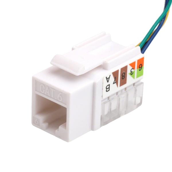 China 8-Position Wire Harness Assembly with RJ45 Keystone, 24V Input, 24AWG Cable wholesale