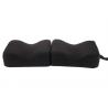 China Black Leg Foot Support Memory Foam Knee Pillow With Plush Cover For Leg Relief wholesale