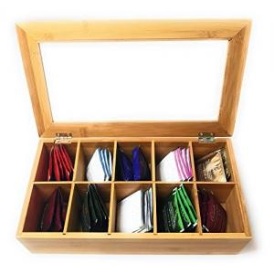 China bamboo tea box with 10 component acrylic tea box for factory price wholesale