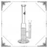 China Grace Straight Tube Bong Clear Glass Water Pipe Double Honeycomb Perc Hookah wholesale