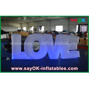 China Colorful Inflatable Lighting Decoration Letter Love With Led light For Party or Wedding Decoration supplier