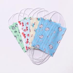 3 Ply Non Woven Child Face Mask Disposable With Ear Hook Headband Adjustable