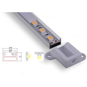 Opal Matte Led Aluminium Extrusion Profiles Indoor Lighting With End Caps Clips
