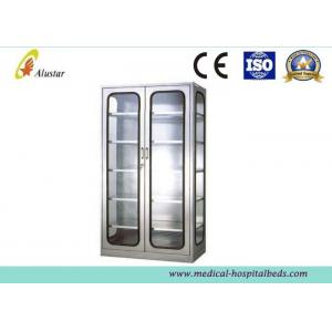 China Glass Metal Medical Cabinet Hospital Instrument Cabinet 900*400*1750mm supplier