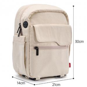 China Slr Canvas Camera Bag Photography Shoulder Crossbody Bag With Waterproof Cover supplier