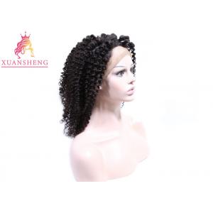 Deep Curly Front Lace Wigs For Black Women Brazilian Virgin Human Hair