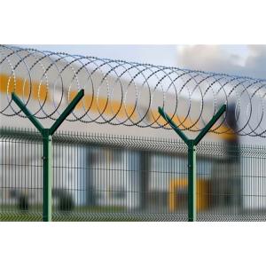 Razor Wire BTO-22 Prison Security Fence/PVC Coated Airport Fencing /High Security Barricade Fencing