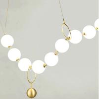 China 1.3M Modern Pendant Light Milk White Gold Bronze LED Chandelier on sale