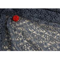 China Flower Dying Lace Fabric Water Soluble Polyester Guipure Lace Fabric By The Yard on sale