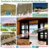 AT-000 Synthetic Palm Thatch Tiki Huts |Artificial Thatch Panels bar