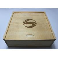China Custom Decorative Wooden Box With 4 compartments , Pine Storage Box on sale