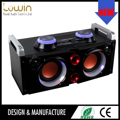 Fashion dancing music portable bluetooth speaker with fm radio & led light