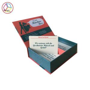 China A impressão colorida do cartão feito sob encomenda, dobrou o cartão que imprime a placa de marfim 300g wholesale